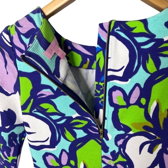 Lilly Pulitzer Charlene Dress in Catwalk Floral Dress Size XS Style 86130 - Picture 4 of 7